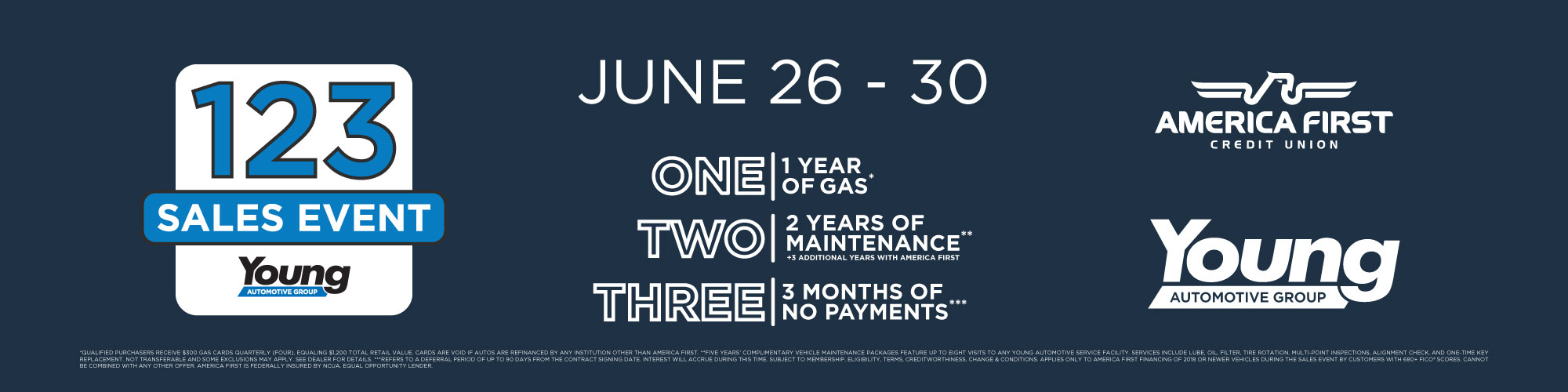 Young Automotive Group Sale Graphics